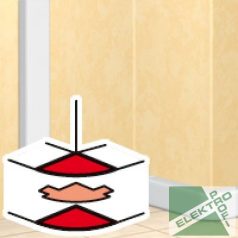   Legrand 010636 DLP külső könyök 65 mély 2részes csatornához