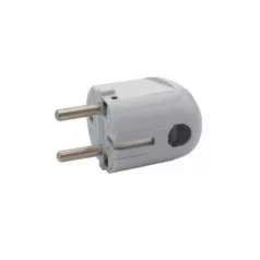   Legrand 054365 2P+F csatlakozódugó, műanyag, oldalsó bekötésű, fehér