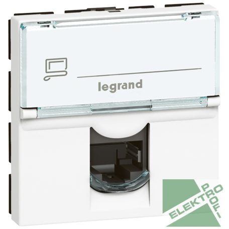 Legrand 076555 ProgramMosaic LCS2 RJ45 aljzat Cat 5e FTP, 2 modul, fehér