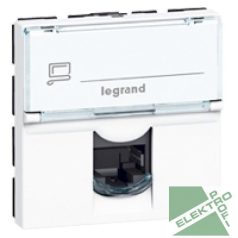 Legrand 076576 P Mosaic RJ45 aljzat STP 2 mod fehér