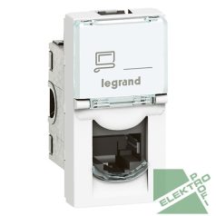   Legrand 076581 Program Mosaic RJ45 aljzat Cat 6 UTP, 1 modul, fehér,