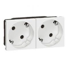 Legrand 077252 P Mosaic dugalj 2x2P+F fehér, sinezett