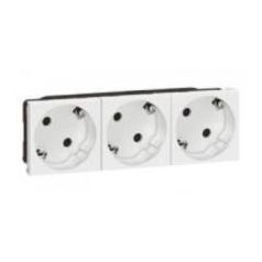   Legrand 077253 P Mosaic dugalj 3x2P+F fehér sinezett, rugós