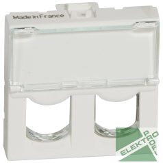   Legrand 078603 P Mosaic Systimax aljzat kettős, 2m, fehér #