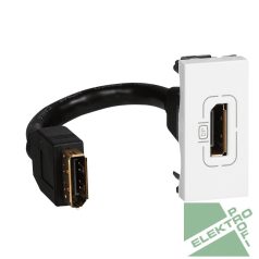   Legrand 078791 P Mosaic Display port 2mod fehér, elővezetékelt