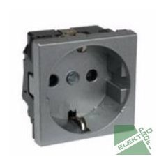 Legrand 079213 P Mosaic dugalj 2P+F Alumínium, reteszelt