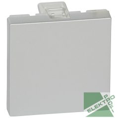 Legrand 079280 P Mosaic vakfedél 2 modulos Alumínium #