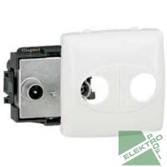 Legrand 086145 OTEO TV-RD aljzat végzáró fehér