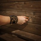 GLB 10873A Mágneses textil csuklópánt, 23x8 cm