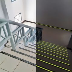   GLB 11088C Ragasztószalag, csúszásmentes, foszforeszkáló / fekete, 5 m x 50 mm