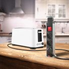 GLB 20430SS Elosztó rejtett 3-as ezüst kapcsolóval