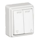 Efapel 37290 CBR 3700 redőnykapcsoló felszínre szerelhető fehér 10A - 250V #