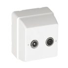 Efapel 37531 CBR 3700 R-TV aljzat felszínre szerelhető fehér csillagpontos #