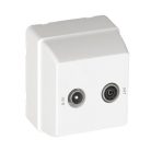 Efapel 37550 CBR 3700 R-TV-SAT aljzat felszínre szerelhető fehér csillagpontos #