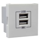 Efapel 45439 SGE QUADRO dupla USB töltő A.typ jég #