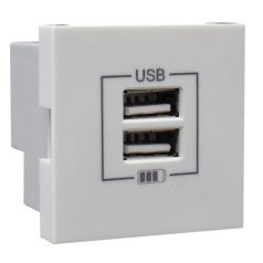 Efapel 45439 SGE QUADRO dupla USB töltő A.typ jég #