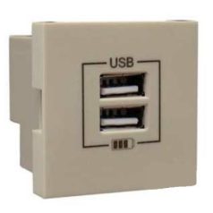   Efapel 45439 SMF QUADRO dupla USB töltő A.typ elefántcsont #