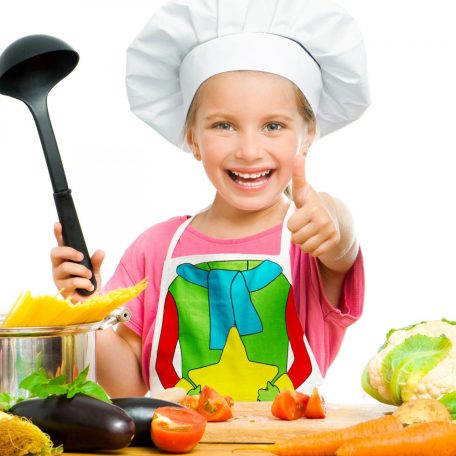 GLB 55996B Színezhető kötény filctollal