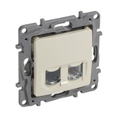 Legrand 664872 Niloé 1xRJ45 CAT6 + 1xRJ11 alj bézs #