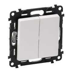   Legrand 752118 VALENA Life kapcsoló betét 106/106 + fedél fehér nyomógomb