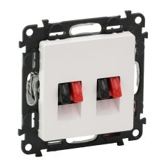   Legrand 753178 VALENA Life hangszóró-csatlakozó aljzat fehér 4 kivezetéssel #