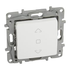 Legrand 764512 Niloé redőnynyomó fehér körömmel