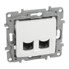 Legrand 764574 Niloé 2xRJ45 aljzat fehér