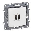 Legrand 764594 Niloé dupla USB aljzat fehér