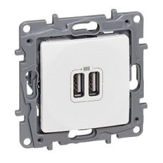 Legrand 764594 Niloé dupla USB aljzat fehér