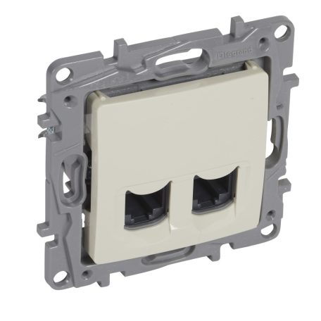 Legrand 764674 Niloé 2xRJ45 aljzat bézs Cat6 UTP