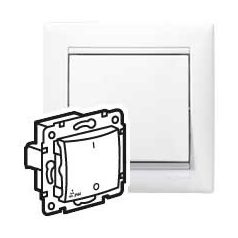   Legrand 770092 VALENA kapcsoló betét 102 + fedél fehér IP44