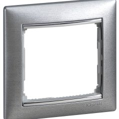 Legrand 770331 Valena keret 1-es Alumíniumetál #