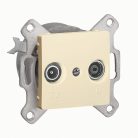 Legrand 773732 CARIVA TV-RD aljzat végz 1dB keret nélkül, bézs #