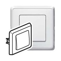   Legrand 773807 CARIVA kapcsoló 107 kereszt fehér,komplett,rugós bekötés