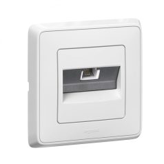   Legrand 773838 CARIVA telefon 1xRJ11 fehér komplett, gyors bekötés #