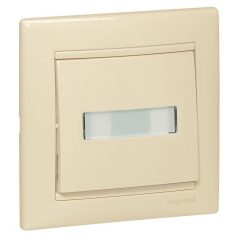   Legrand 774117 VALENA betét nyomó címketartó VALENA jelzőfénnyel, elefántcsont 