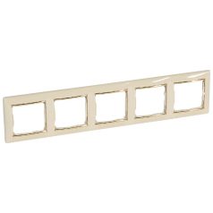  Legrand 774155 VALENA keret 5-ös vízszintes elefántcsont / arany #