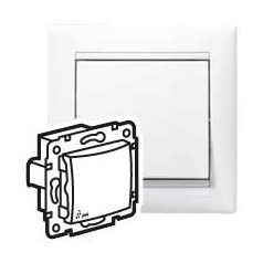   Legrand 774201 VALENA kapcsoló betét 101 + fedél fehér IP44