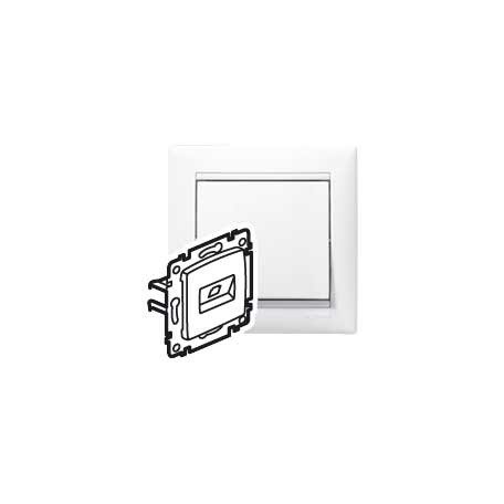 Legrand 774245 VALENA infalonaljzat 2xRJ45-Cat6 STP fehér, rögzítés köröm nélkül @