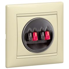   Legrand 774324 VALENA hangszóró kettős, csiptető elefántcsont  