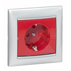   Legrand 774327 VALENA dugalj 2P+F piros, retesz, kódlap:L 50299