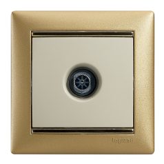   Legrand 774329 VALENA TV aljzat végzáró 1,5dB elefántcsont