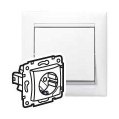 Legrand 774394 VALENA dugalj 2P+F fehér, kiemelt, komplett