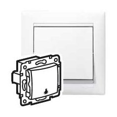 Legrand 774412 VALENA betét nyomó 1p + lámpajellel fehér