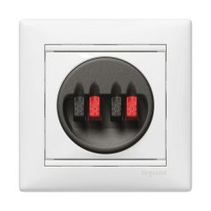   Legrand 774424 VALENA hangszóró kettős, csiptető fehér #