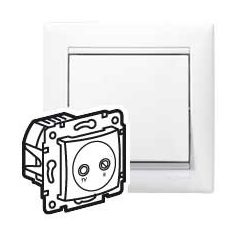 Legrand 774433 VALENA TV-RD aljzat végzáró 10dB fehér #