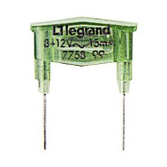 Legrand 775899 GAL glimlámpa 15.0mA 8/12V zöld
