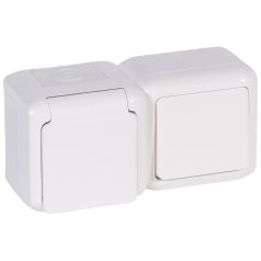   Legrand 782371 Forix kapcsoló 101 + 2P+F dugalj IP44, fehér, gyermekvédelemmel