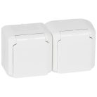 Legrand 782374 Forix dugalj 2x2P+F vízmentes falon kívüli IP44, fehér, gyermekvédelemmel