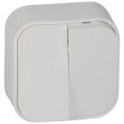 Legrand 782402 Forix kapcsoló 2x101 falon kívüli IP20, fehér